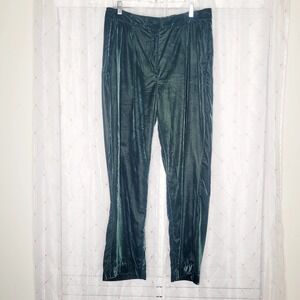 Jason Wu Sz 10 Hunter Green Velvet Party Dress Trouser Pants Whimsigoth Ren Fest